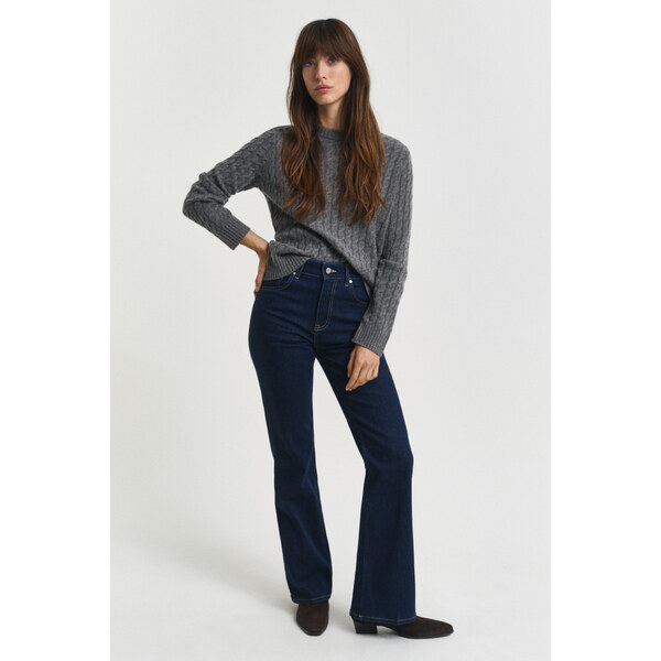 DŽÍNSY GANT SLIM FLARE JEANS DARK BLUE 64936709
