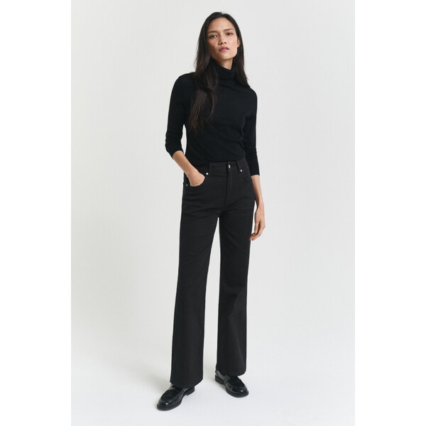 DŽÍNSY GANT BLACK SLIM FLARE JEANS BLACK 64936710