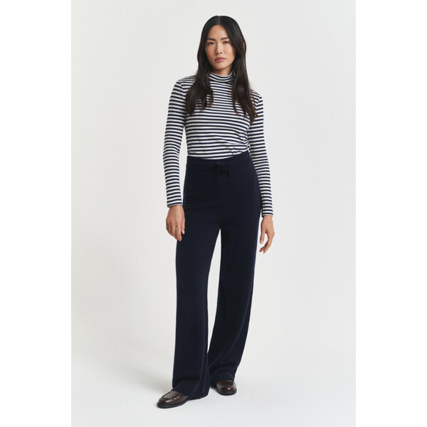 NOHAVICE GANT WOOL KNITTED PANTS EVENING BLUE 64936712