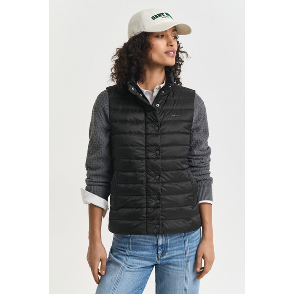 VESTA GANT LIGHT DOWN VEST BLACK 64936761