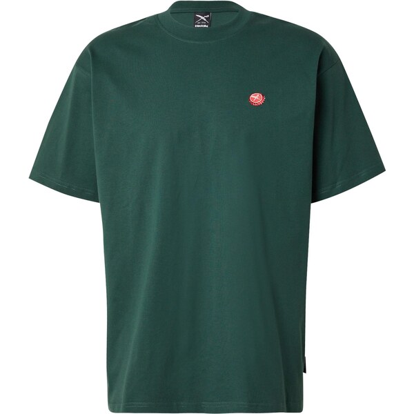 Iriedaily Tričko Kronkorken zelená / červená 65654774