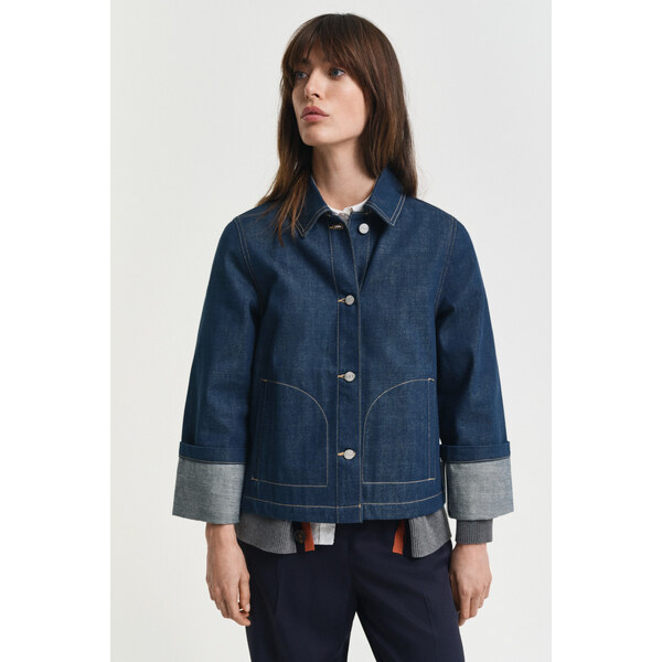 BUNDA GANT DENIM JACKET MID BLUE 65451014