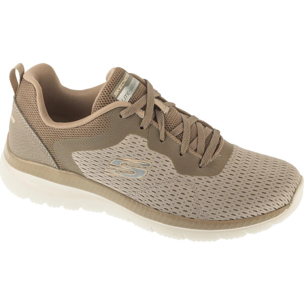 Béžové taupe dámske tenisky Skechers Bountiful - Quick Path 12607-TPE 64936392
