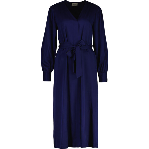 ŠATY GANT MIDI BELTED FLUID DRESS PERSIAN BLUE 64936758