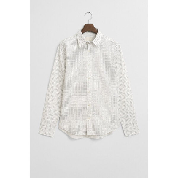 KOŠEĽA GANT REG MICRO PRINT SHIRT EGGSHELL 64936702