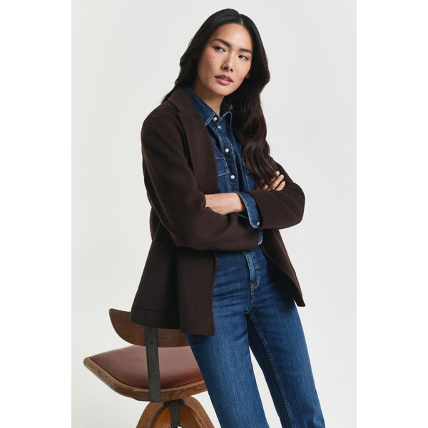 SAKO GANT HANDSTITCHED CLUB BLAZER DEEP BROWN 64936764