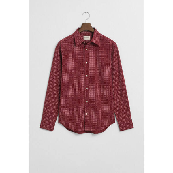 KOŠEĽA GANT REG MICRO PRINT SHIRT PLUMPED RED 64936703