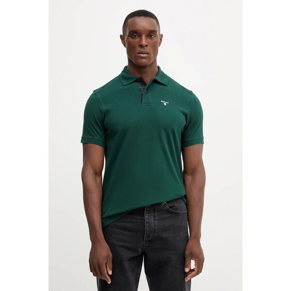 Bavlnené polo tričko Barbour Tartan Pique Polo 64940878
