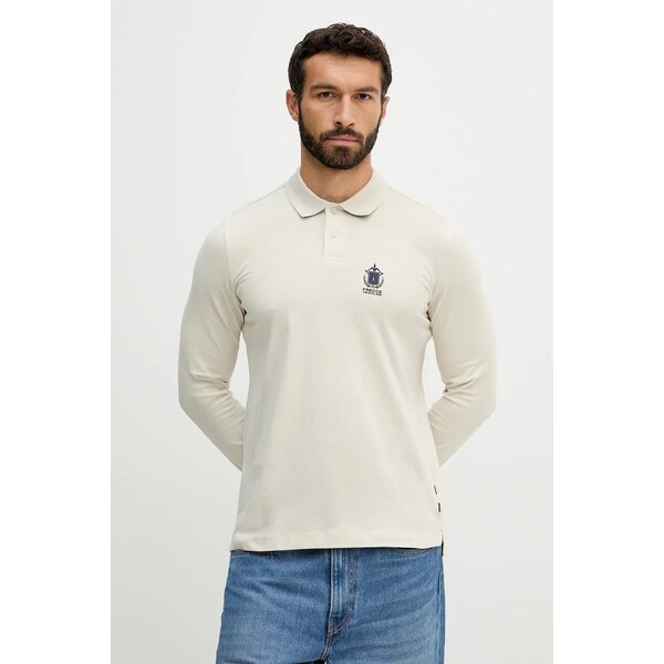 Bavlnené tričko s dlhým rukávom Aeronautica Militare 64941429