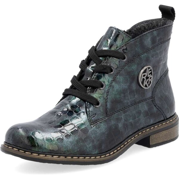 Dámska členková obuv RIEKER 71205-90 zelená W5 56645074