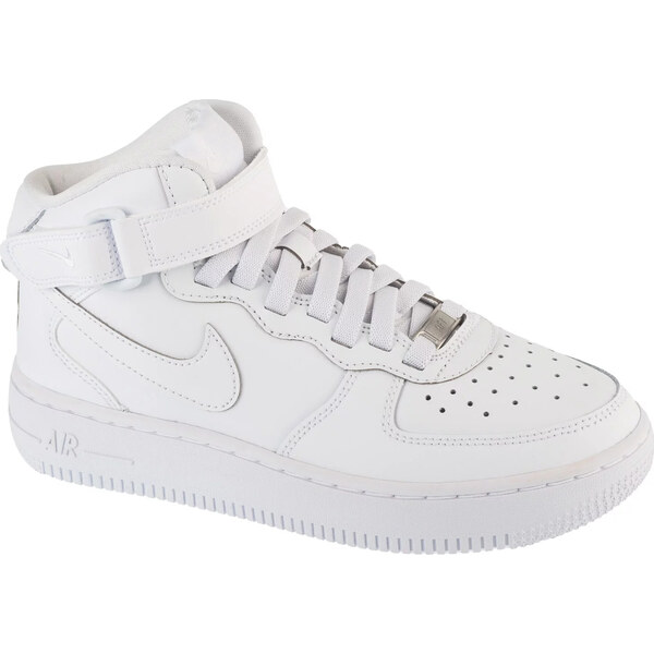 Biele členkové tenisky Nike Air Force 1 Mid EasyOn Gs FN1193-111 64942535