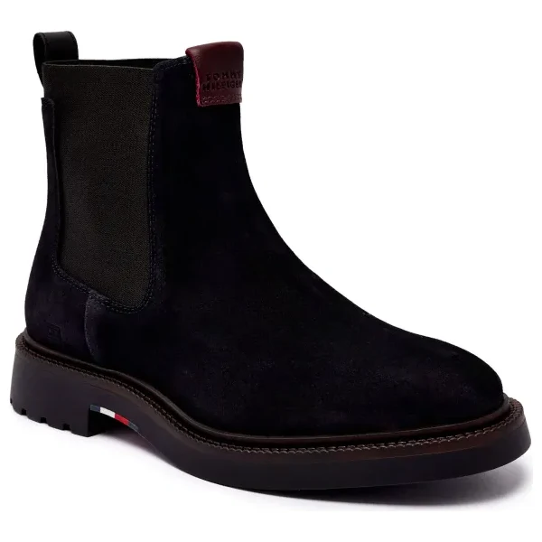 Tommy Hilfiger Jazdecké topánky CHELSEA | semiš 64896724