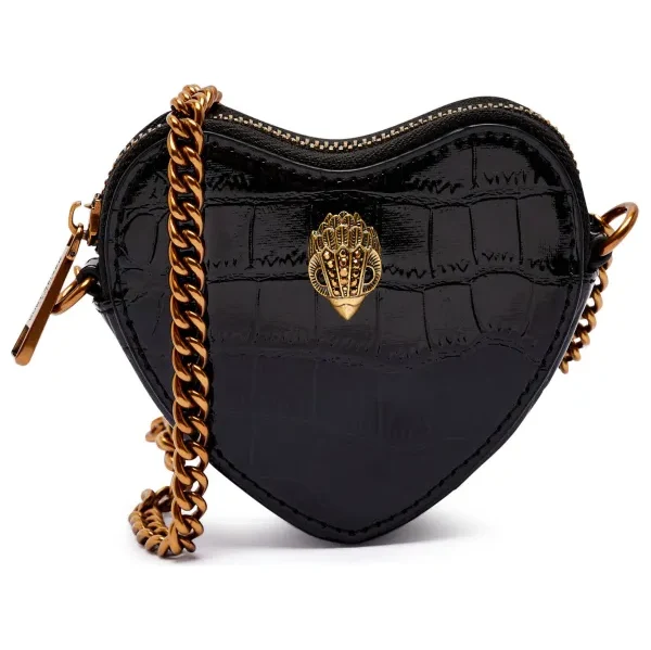 Kurt Geiger Kožená kabelka na rameno MICRO HEART 64896760