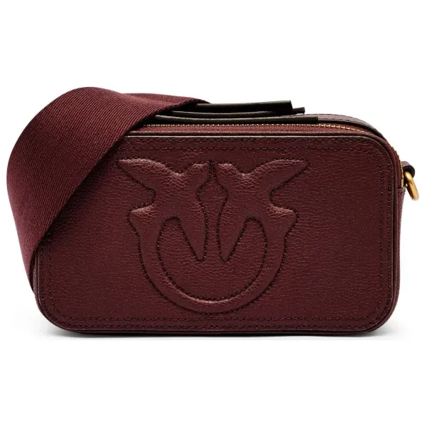 Pinko Kožená crossbody kabelka CAMERA CASE MINI 64896664