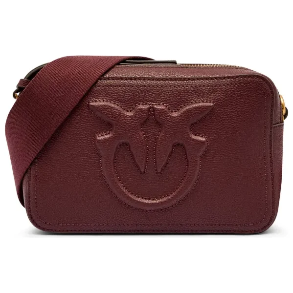 Pinko Kožená crossbody kabelka CARRIE CAMERA BAG CLASSIC 64896662