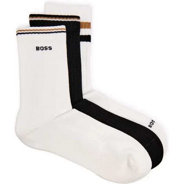 BOSS BLACK Ponožky 3-balenie QS Rib Iconic VB 64892033