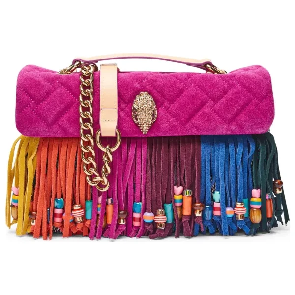 Kurt Geiger Kabelka na rameno KENSINGTON FRINGE | s prímesou kože 64892084