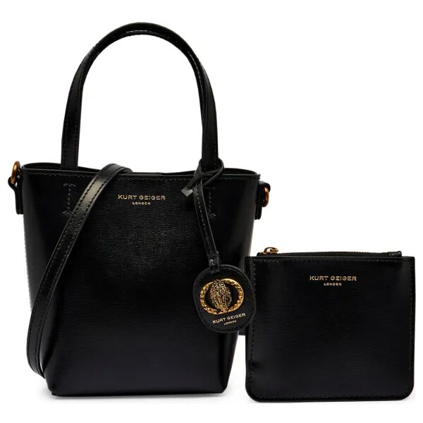 Kurt Geiger Kožená kabelka na rameno + príručná taštička SMALL CHELSEA 64892081