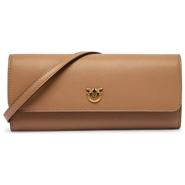 Pinko Kožená listová kabelka / peňaženka LOVE TINY BIRDS 64892154