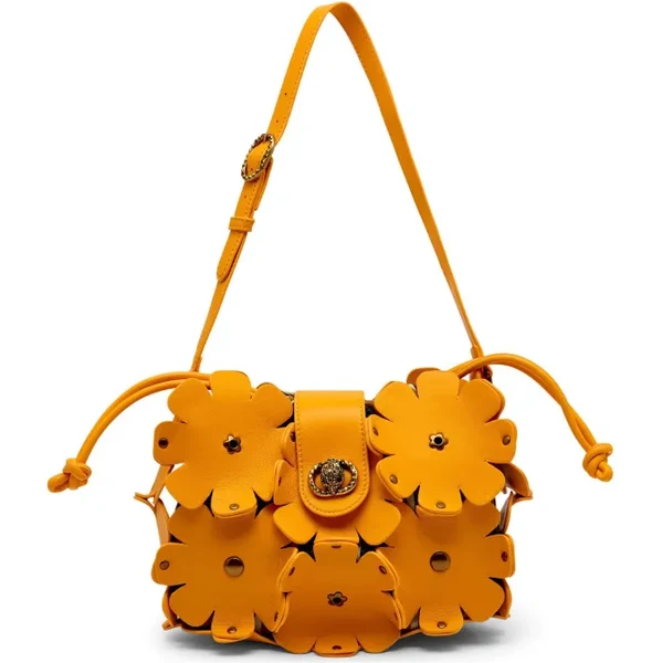 Kurt Geiger Kožená kabelka na rameno CHELSEA FLOWERS 64892083