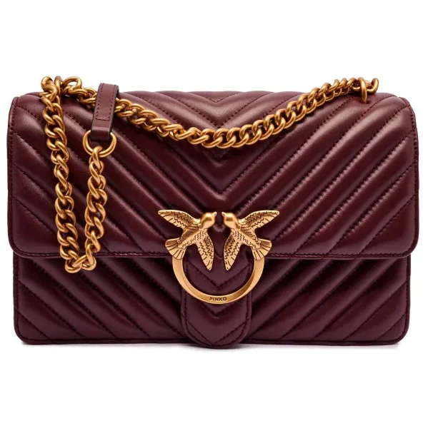 Pinko Kožená kabelka na rameno LOVE ONE CLASSIC 64892161