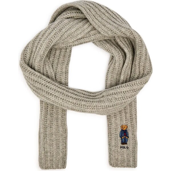 POLO RALPH LAUREN Vlnený šál DENIM BEAR 64860914