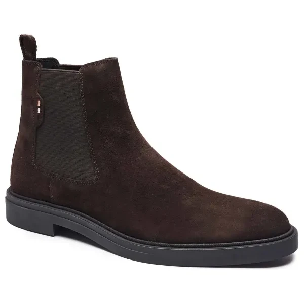 BOSS BLACK Jazdecké topánky Calev_Cheb_sdfb | semiš 64847012