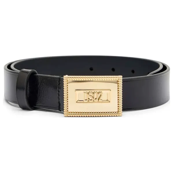 Dsquared2 Kožený opasok Plaque 64862011