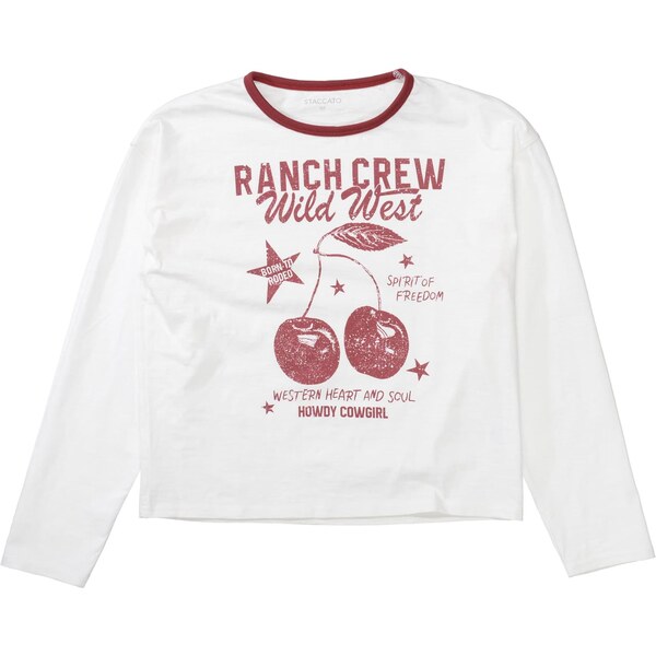 STACCATO Tričko červená / biela 65921340