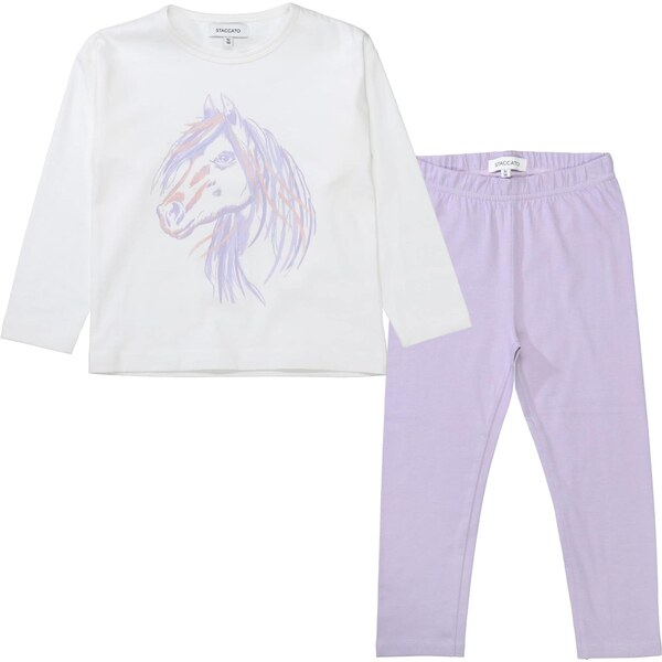 STACCATO Pyžamo orgovánová / oranžová / biela 64943901