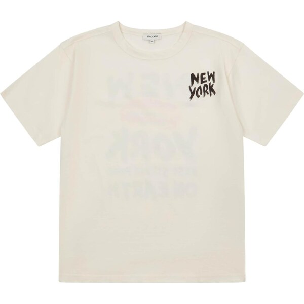 STACCATO Tričko čierna / prírodná biela 65493190