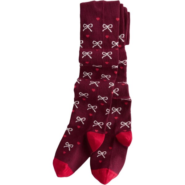 Next Pančuchy červená / krvavo červená / biela 65654922