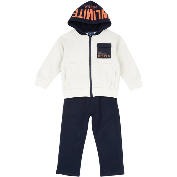 Chicco Joggingová súprava nebielená / námornícka modrá / oranžová 65794556