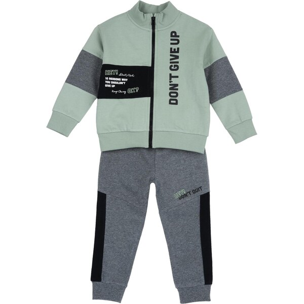 Chicco Joggingová súprava tmavosivá / pastelovo zelená / čierna / 65794564