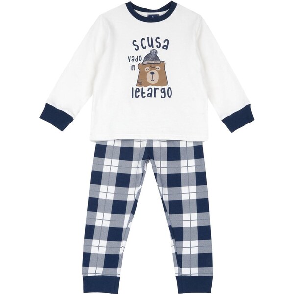 Chicco Pyžamo modrá / hnedá / biela 65655742