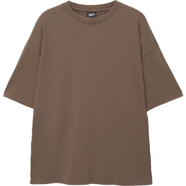 Pull&Bear Tričko STWD čokoládová 65475139