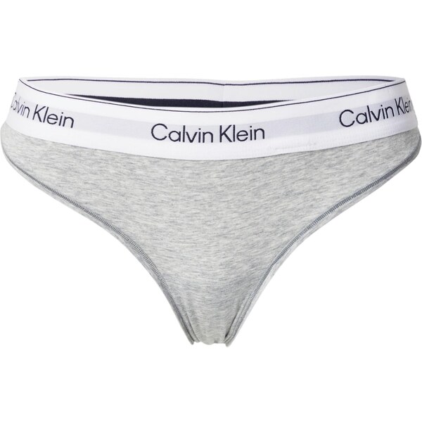 Calvin Klein Underwear Tangá námornícka modrá / svetlosivá / sivá 65052355