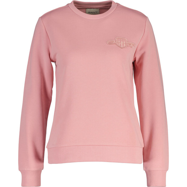 MIKINA GANT REG TONAL SHIELD C-NECK SWEAT SUMMER ROSE 64944408