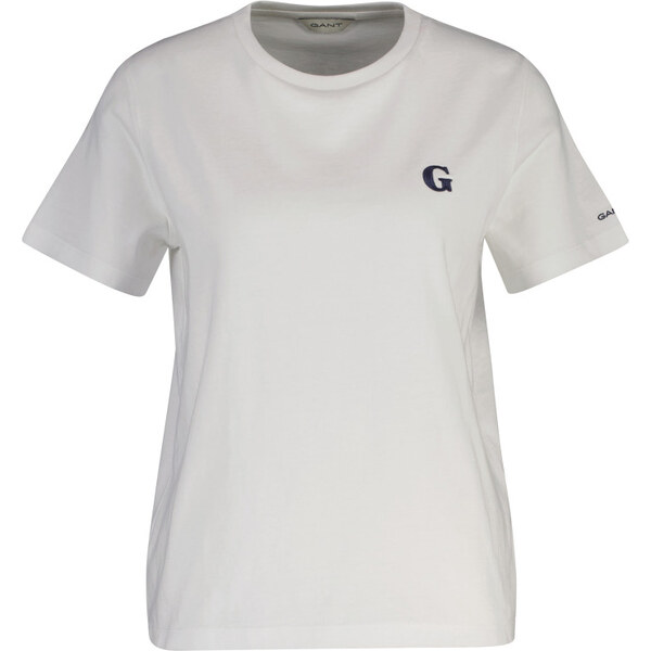 TRIČKO GANT REG G BADGE SS T-SHIRT WHITE 64944420