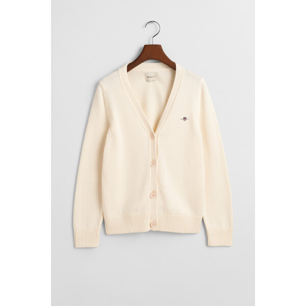 SVETER GANT CLASSIC COTTON CARDIGAN CREAM 64944434