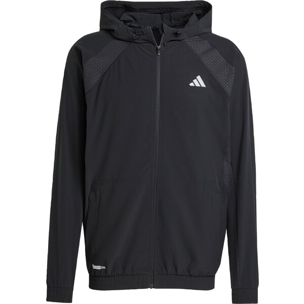 ADIDAS PERFORMANCE Tréningová bunda Tech Apparel čierna / biela 65652601