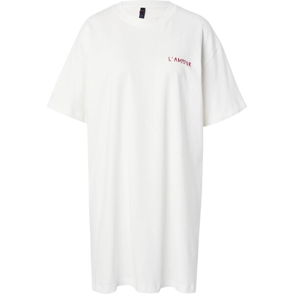 Hunkemöller Nočná košieľka Amour červená / biela 65885042