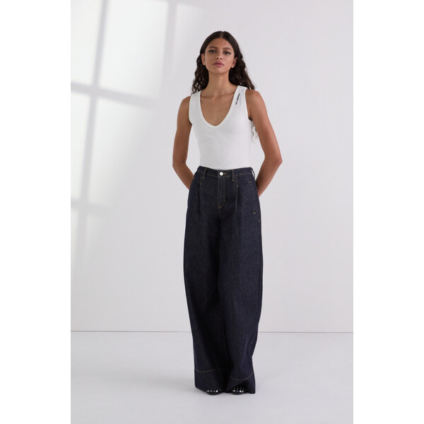 DŽÍNSY KARL LAGERFELD FASHION WIDE LEG DENIM 64945895