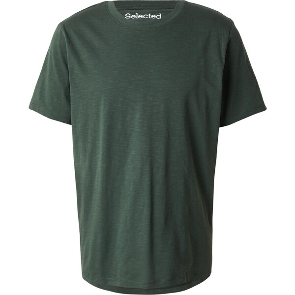 SELECTED Tričko SLHaspen tmavozelená 64943985