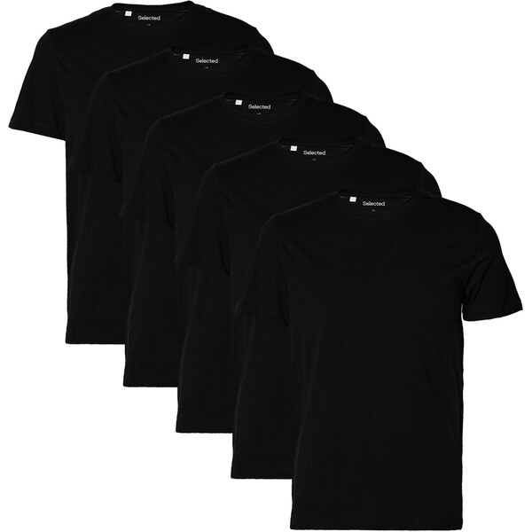 SELECTED Tričko SLHCORMAC čierna 64943992