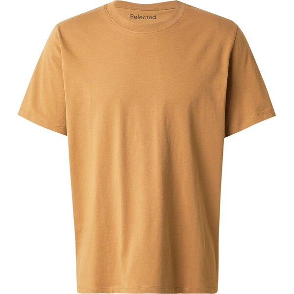 SELECTED Tričko SLHAspen koňaková 65043390