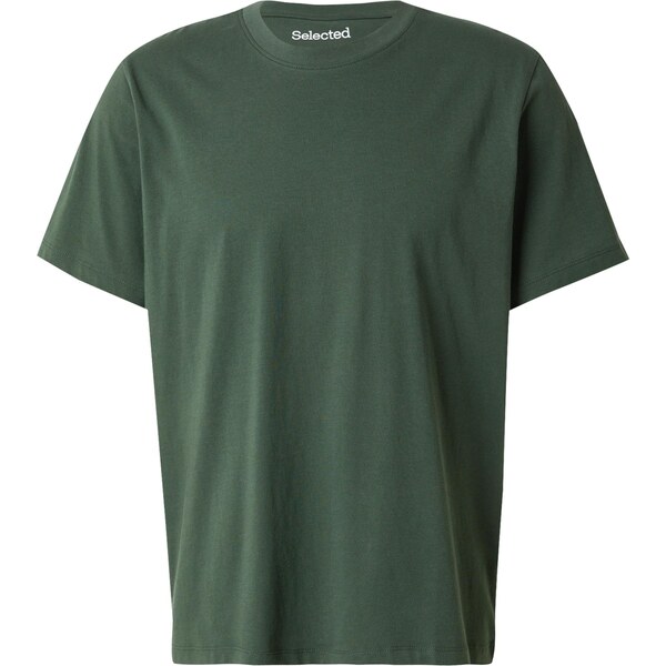 SELECTED Tričko SLHAspen tmavozelená 65043392