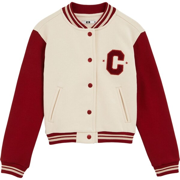 WE Fashion Mikina béžová / červená 65656038