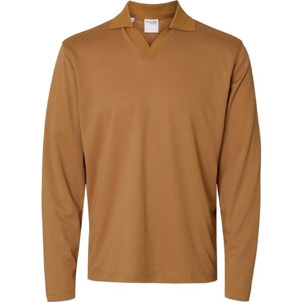 SELECTED Tričko SLHFAVE koňaková 64944135