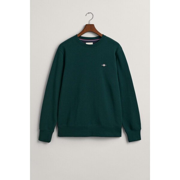 MIKINA GANT REG SHIELD C-NECK SWEAT TARTAN GREEN 64944363